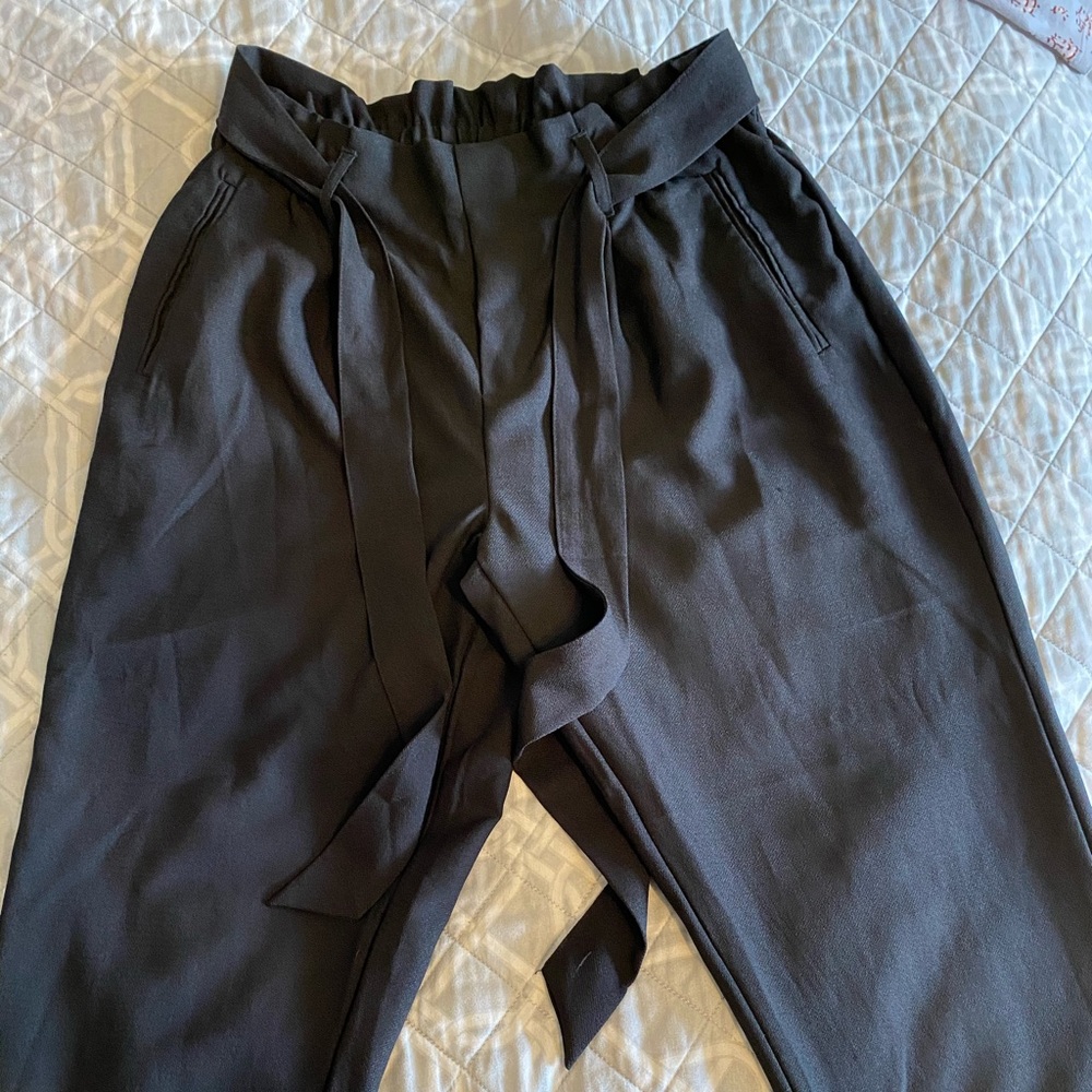 Black loose fitting dress pants
